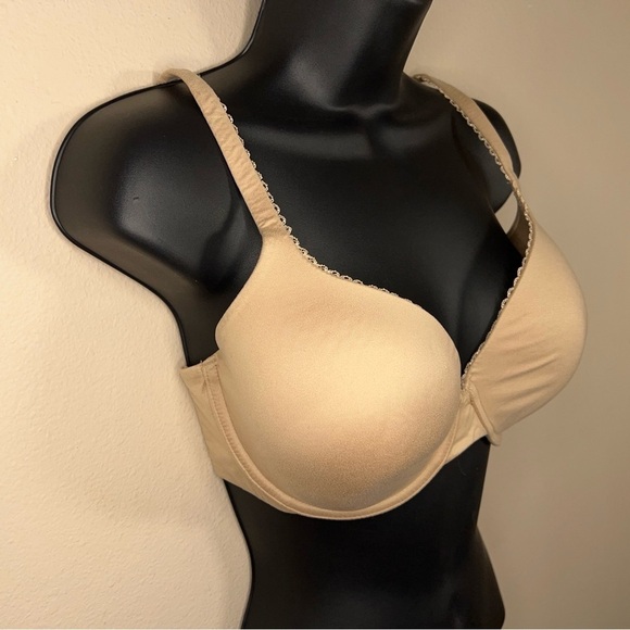 32DDD VICTORIAS SECRET BEIGE BRA UNDERWIRE LINED PERFECT COVERAGE - Picture 4 of 10
